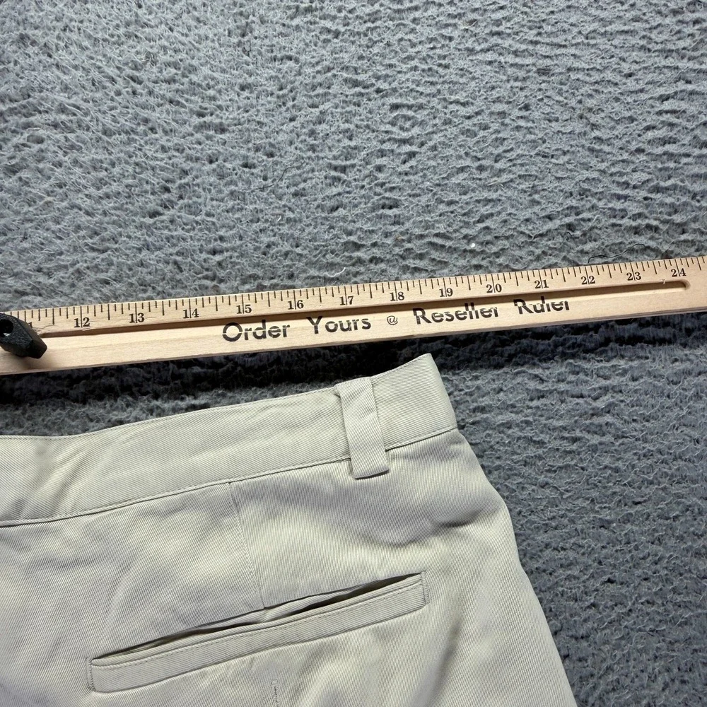 Tommy Bahama Pant Mens 38x30 Beige Silk Khakis Straight Pleated Beach Resortwear
